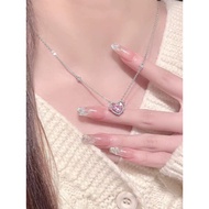 S999 Silver Heart Necklace for Women