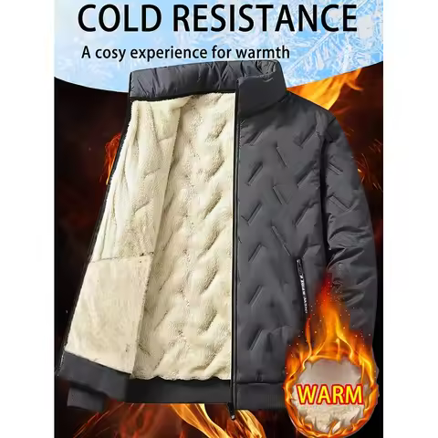 Men's Jacket Winter Men's Warm Jacket Down Jacket Men's Jacket 2026 Winter Men's Windproof Jacket Wo