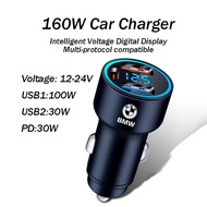 BMW Car Fast Charging Charger Digital voltage display luminous ambient light