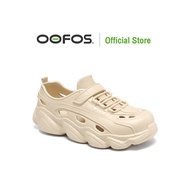 👨รองเท้าแตะ (OOFOS) OOahh Black รองเท้าเพื่อการฟื้นฟู - OF0715