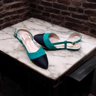HIJAU A866 Slingback Sandals Big SizeWanita [Shinylinz Premium Size 41 - 47] Beautiful Shoes Sandals