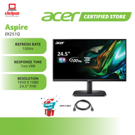 ACER EK251Q E 24.5" IPS FHD 1MS 100Hz AMD Free Sync Acer Comfy View (HDMI VGA)