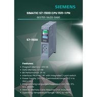 SIEMENS 6ES7511-1AL03-0AB0 SIMATIC S7-1500 CPU 1511-1 PN, PROFINET IRT with 2-port switch