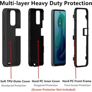 for Moto G 5G 2024 Case/Moto G Play 5G 2024 Case, Defender Case Soft TPU Hard PC Heavy Duty Shockpro