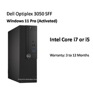 DELL i7 i5 PC Desktop OptiPlex 3050 SFF Intel 7th Gen Original Refurbished / SG Seller