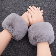 Fur Sleeves Imitation Fur Hand Ring Wristbands Women Sleeves Rabbit Fur Windproof Bracelet Cuffs War