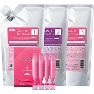 [Made in Japan]MILBON Grand Linkages 4 Steps for Normal/Tangle Hair Hair Treatment(600g+600g+600g+9g