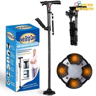 360 Pivot Foldable Walking Stick 1pc Pro Light Weight Crutch Sport Injury Cane Mobility Aid Tongkat 