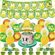 B4 Pickleball theme kids birthday party decorations banner cake topper balloons set supplies 4B