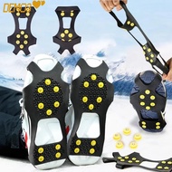 [DEMO3] Ice Claw, Anti-Slip 10 Teeth Ice Gripper Spike,  Universal Spike Shoes Crampons Winter Outdo