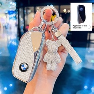 For BMW TPU Car Remote Key Case Holder Keychain Protector for BMW M60/iX1/iX2/iX3/XM/i4/i5/i7 Key Co