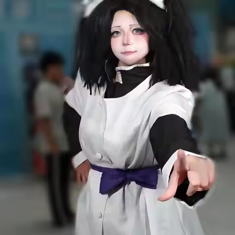 Cosplay Demon Slayer Kimetsu no Yaiba Kanzaki Aoi Outfit Set For Anime Conventions Students