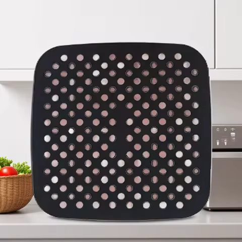8.5 Inch AirFryer Silicone Liners,None Stick Air Fryer Liner Square Mat, Reusable Air Fryer Insert, 