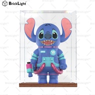 BrickLight™Popmart MOLLY 400% Stitch 1000% Dustproof for Figurines Transparent Storage Toy Box with