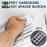KOZEEY 8x Shade Brackets Spacer Curtain Brackets Parts Replacement Clear Stable Blocks
