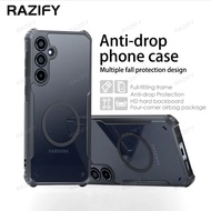 Magnetic case, Razify, Hard, Slim Crystal Clear Cover, Multiple Shockproof Protection, Flexible TPU 