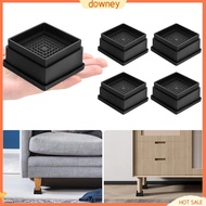 {downey}  Furniture Risers Sofa Raisers Kit Adjustable Furniture Riser Set for Bed Table Chair Heavy Duty Anti-slip Leg Lifters for Sofa Cabinet Stackable 1/2-inch Square Design