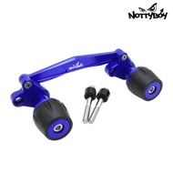 QJ Fortress 350 Adjustable Exhaust Slider Aluminum Slider with Axle Cap Muffler Slider QJ Motorcycle