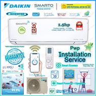 Save4.0 ((Pwp Install)) Daikin SMARTO 1.5hp Premium Inverter Air conditioner FTKH35BV1MF &amp; RKU35BV1M-WiFi Smart Control R32 Smarto Premium Inverter Air Conditioner FTKH Series ((5 star Energy Saving)) SAVE 4.0