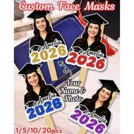 1/5/10/20pcs Personalized Graduation Photo Fan - Upload Your Photo To Customize Your Own Graduation 
