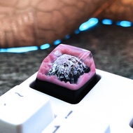 Keycap Resin Tuyết Núi Fуджий Sakura Mountain Star River Mountain Pass through Keycap Single Keyboar