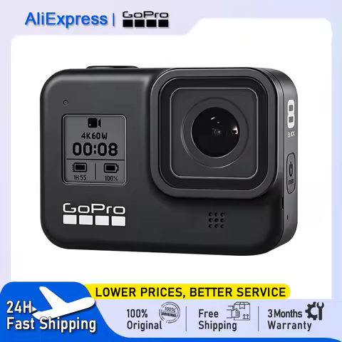 GoPro HERO8 Black Action Camera Pro Fessional UHD 4K Video Go Pro Digital Cameras Motorcycle Bicycle