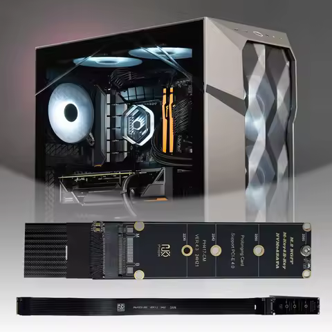 M.2 NVME NGFF M-Key SSD Extension Cable M.2 NVMe SSD Extension Cable Solid Drive Riser Card for M.2 