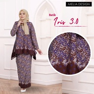 By Melia Design Batik Viral Baju Kurung Murah Cotton Moden Ironless Tak Payah Gosok Moden Traditional Terengganu Merah