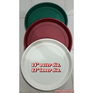 3 Pcs Extra Large Big Plate For Pots Outdoor And Indoor Plants 14 Inches Outer Diameter Big Tray