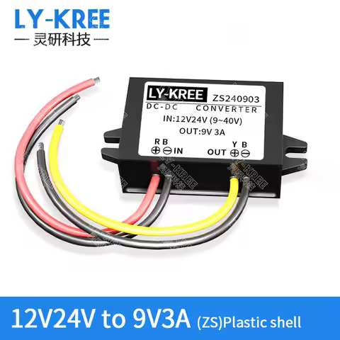 12V24V to 9V DC Converter Buck Module Voltage Regulator Transformer Power Adapter 5A 10A 20A 30A LY-