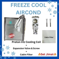 (Local Brand) Proton Iriz Cooling Coil Set Jimat • Coil • Valve • Cabin Filter • Valve Screw