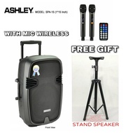 speaker portable 15 inch original ashley spa 15 speaker karaoke ashley