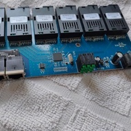 Htb 6FO 2LAN 6SC2E 10/100M Fiber Optic Media Converter Board Only Board Non-POE