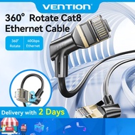 Vention Ethernet Cable Cat 8 40Gbps Super Speed SFTP Cat8 40Gbps 2000MHz CAT 8 Networking 360° Rotat