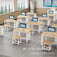 Room School Classroom Computer Desk Multimedia Micro Room Student Training Double Table Chair Room D