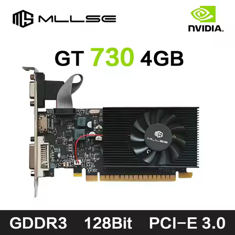 MLLSE Video Card GeForce NVIDIA GT730 4GB AMD HD8550 2GB Display Vga Cards DDR3 128Bit Computer Grap