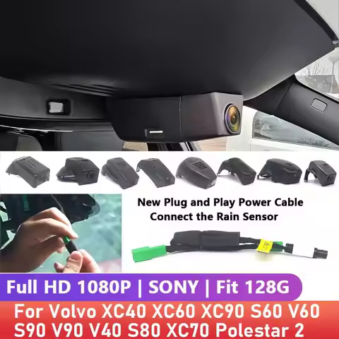 Plug and play Dash Cam For Volvo XC40 XC60 XC90 S60 V60 S90 V90 V40 S80 XC70 Polestar 2 Car Dvr Came