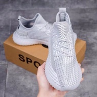 2025 Jelly Sole Coconut Shoes Men Trendy All-Match Student Sports Casual Shoes Mesh Breathable White