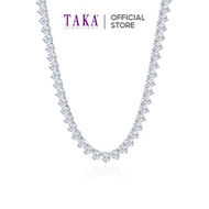 TAKA Jewellery Lab Grown Diamond Tennis Necklace 10K Gold