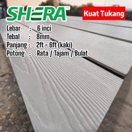 SHERA PLANK 6 INCI x 8MM / FACIAL BOARD  / PAPAN CANTIK / PAGAR DINDING SIMEN / PAPAN LELEH / CEMENT