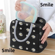 SMILE Lunch Bag for Women, Leakproof Reusable Lunch Box Lunch Bag, Cute Large Capacity Small Lunch Tote Bags for Work Office Picnic, or Travel