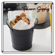 (TablewareSupply)French Fries Barrel Snack Basket Food Basket Fries Paper Baking Paper Wax Paper San
