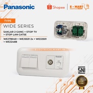 Panasonic Combination Switch WEJ 78409W + 2 x WEJ 5531W + WEJ 2501W + WEJ 2488W White