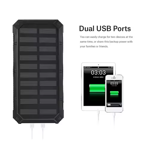 Portable 20000mAh Fast Charging Dual USB Polar Mobile Power Bank Case DIY Kit Power Bank Case Solar 