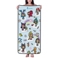 Tokidoki Unicorn 70*140 CM Coral Velvet Bath Towel Absorbent Bath Towel Shower