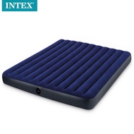 INTEX Inflatable Mattress Household Double Extra Thick Air Bed Flocking Outdoor Tent Inflatable Bed 