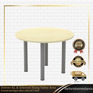 Round Conference Table | Meja Mesyuarat 3f/4ft | Meeting Table | Discussion Table | 3ft round table