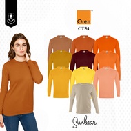 Oren Sport CT54 Comfy 100% Cotton Long Sleeve Unisex Adult Round Neck SUNBEAR 1