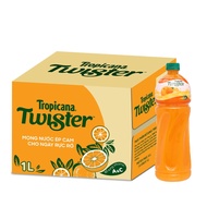 Thùng 12 Chai Nước Cam Ép Twister Tropicana 1L