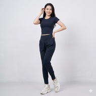 Women's Sports Set Crochet Top Long Pants Alibaba Uniform CNY Gym Yoga Aerobic Tennis Pickleball